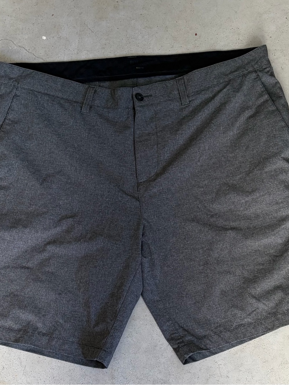Polo Ralph Lauren Mens Grey Flat Front Hybrid Chino Swim Board Shorts Sz 36 38